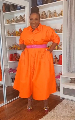 Essential Chic | Dress (Orange)