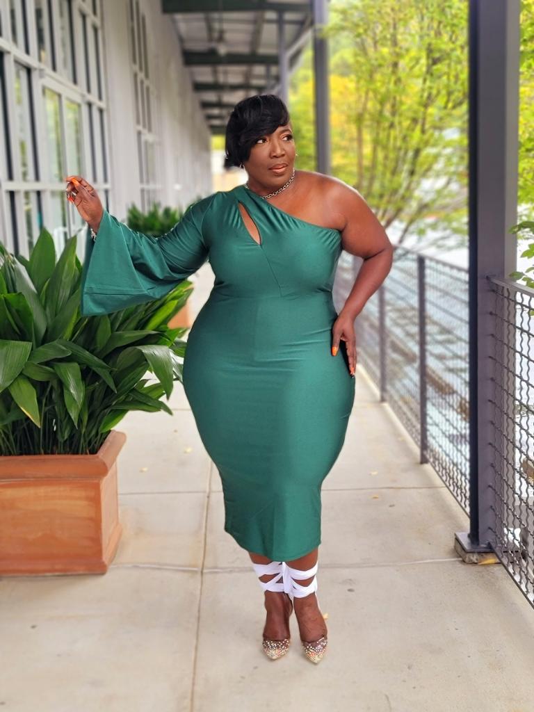 Britt Cold Shoulder Dress Exquisite Figures Couture Britt Cold Shoulder Dress Exquisite Figures Couture