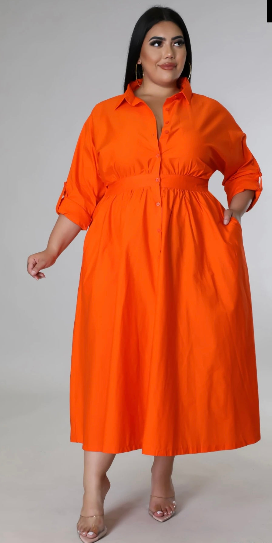 Essential Chic | Dress (Orange)