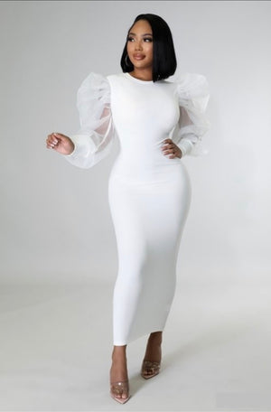 Elegance Glam | Dress (White)