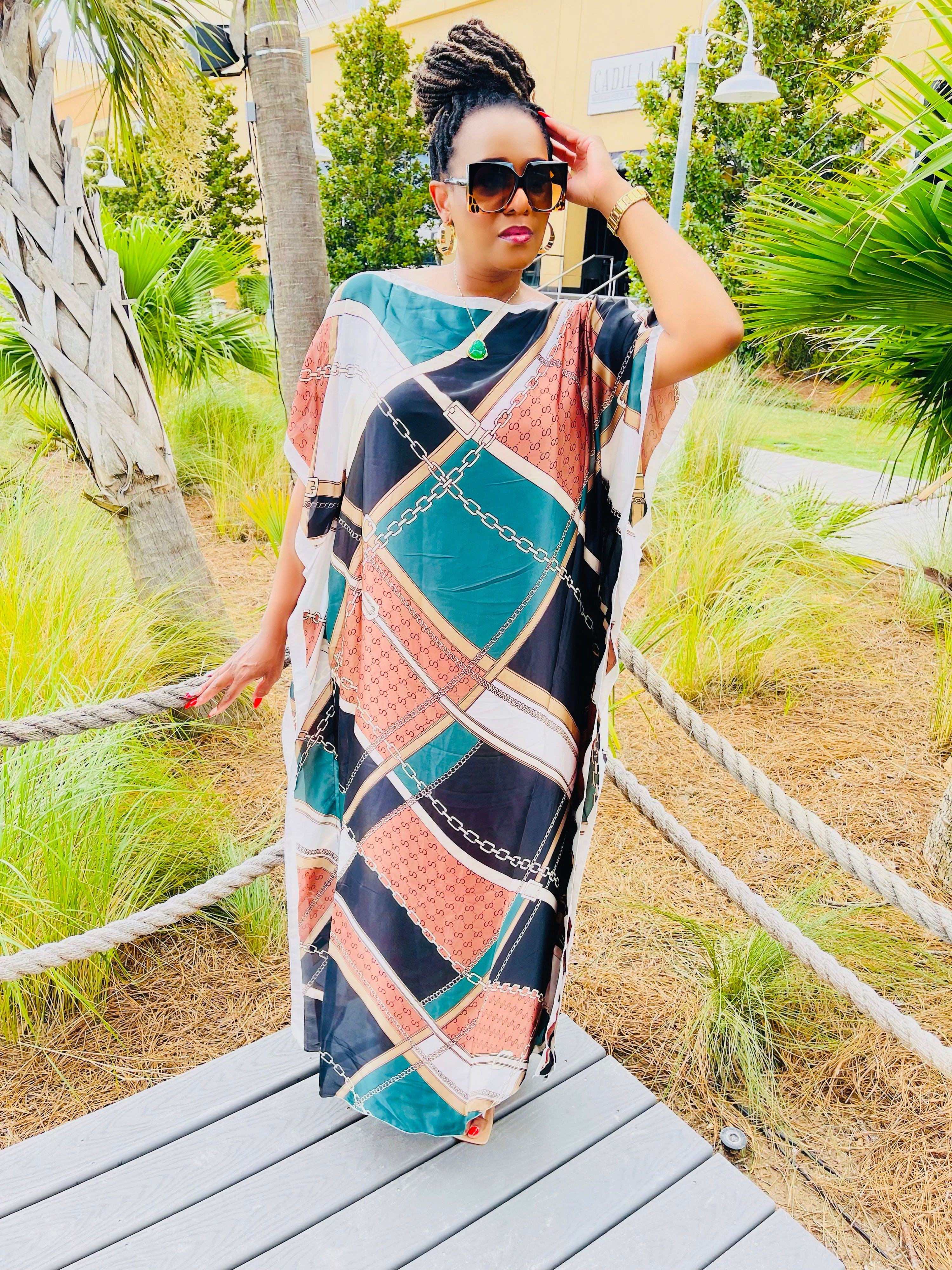 Nicey | Kaftan Dress (Green) Exquisite Figures Couture Nicey | Kaftan Dress (Green) Exquisite Figures Couture